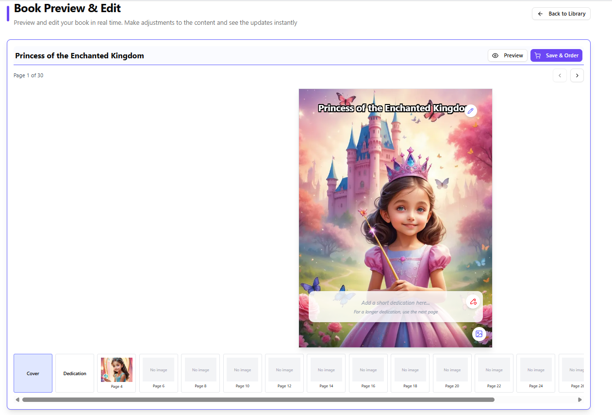 interactive book editor